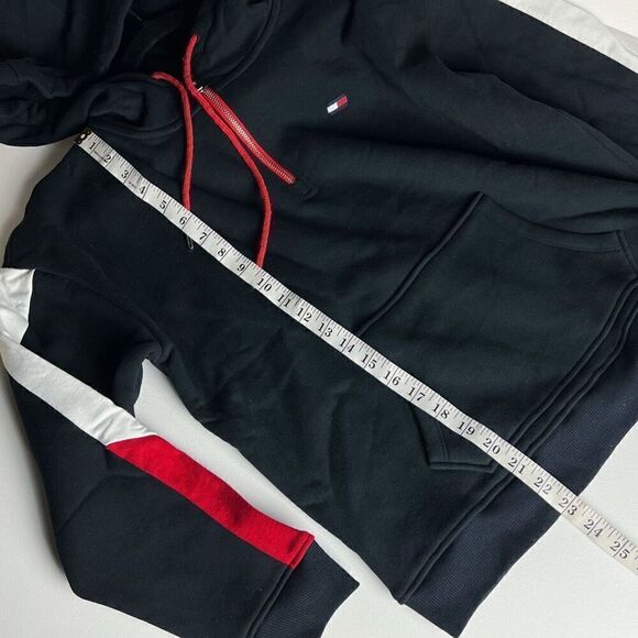 Tommy Hilfiger Vented Half-Zip Womens Active Hoodies Size M Black/Red NWOT - Picture 5 of 9